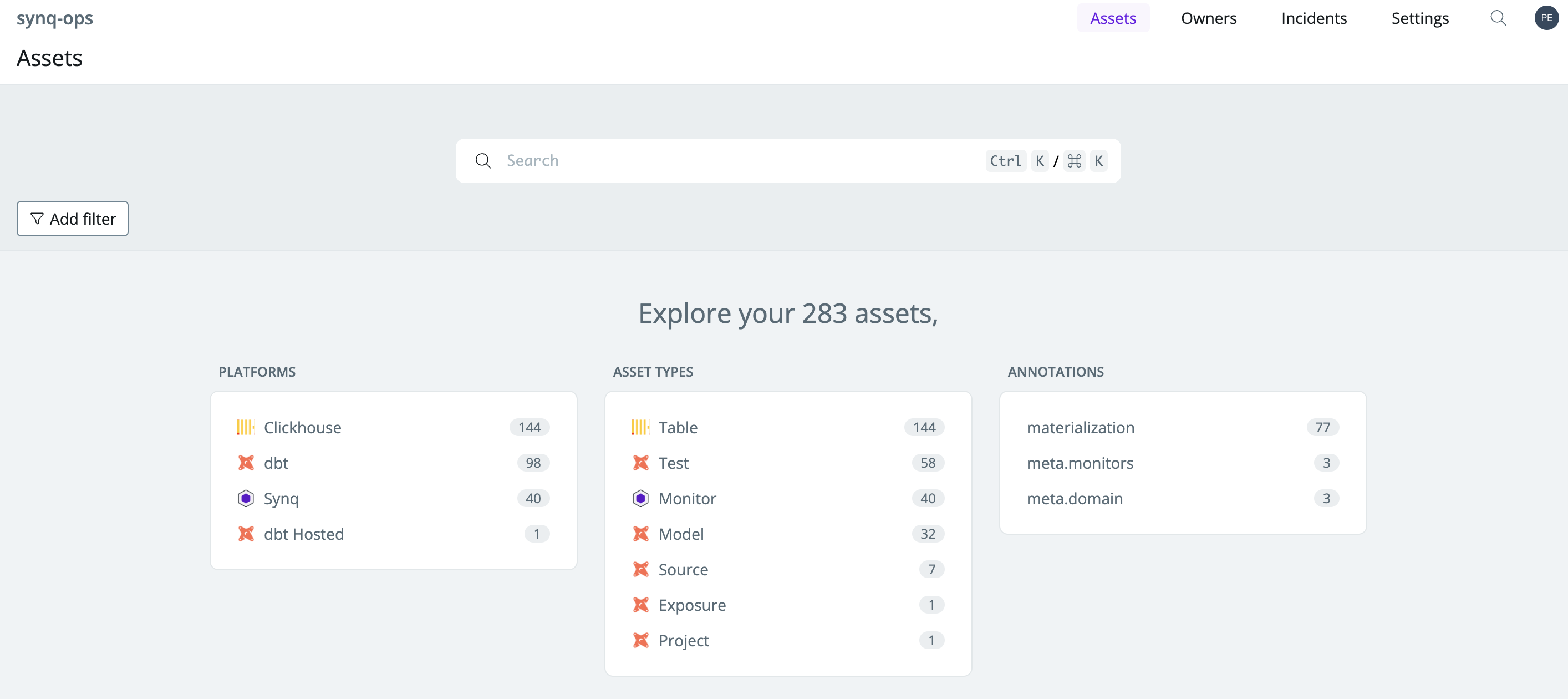 Assets Overview
